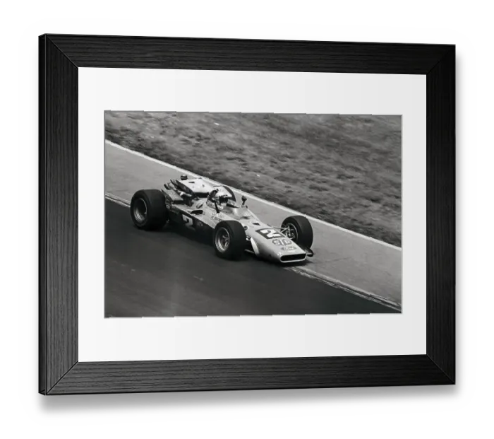 Framed Print : Mario Andretti Driving to Victory