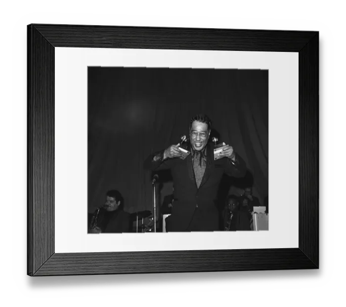 Framed Print : Duke Ellington with his Trophies Framed Print : Duke Ellington with his Trophies