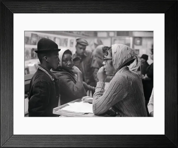 Framed Print : Group Gathering for Meeting