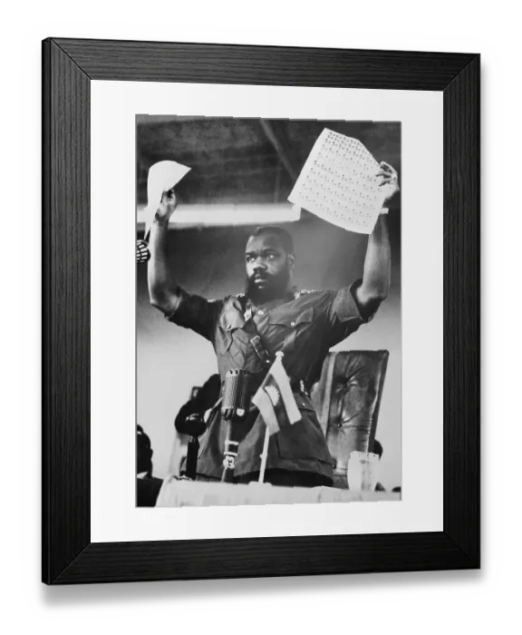 Framed Print : Biafra Official Announcing Price Increases Framed Print : Biafra Official Announcing Price Increases