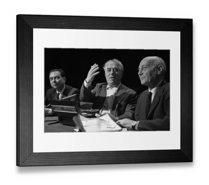 Framed Print : Soviet Composer Speaking at News Conference Framed Print : Soviet Composer Speaking at News Conference