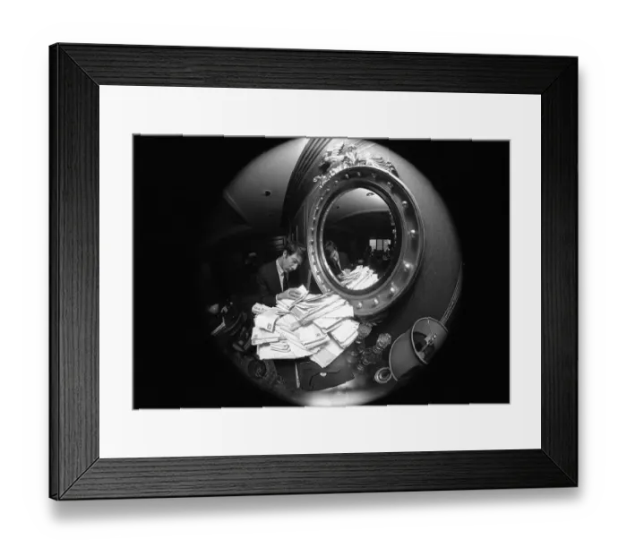 Framed Print : Dustin Hoffman with Mail Framed Print : Dustin Hoffman with Mail