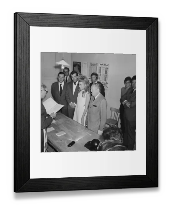 Framed Print : Jane Fonda Getting Married in France Framed Print : Jane Fonda Getting Married in France