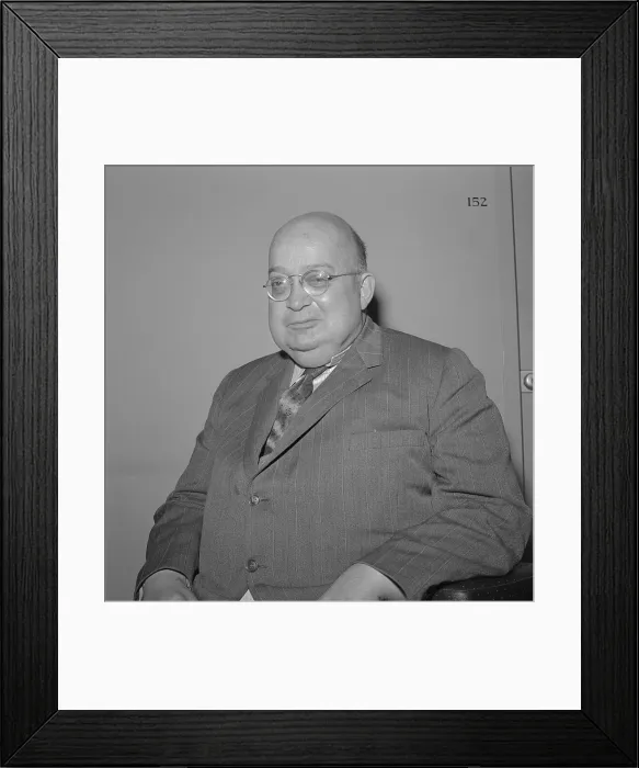 Framed Print : A. J. Liebling Posing in Dress Suit Framed Print : A. J. Liebling Posing in Dress Suit