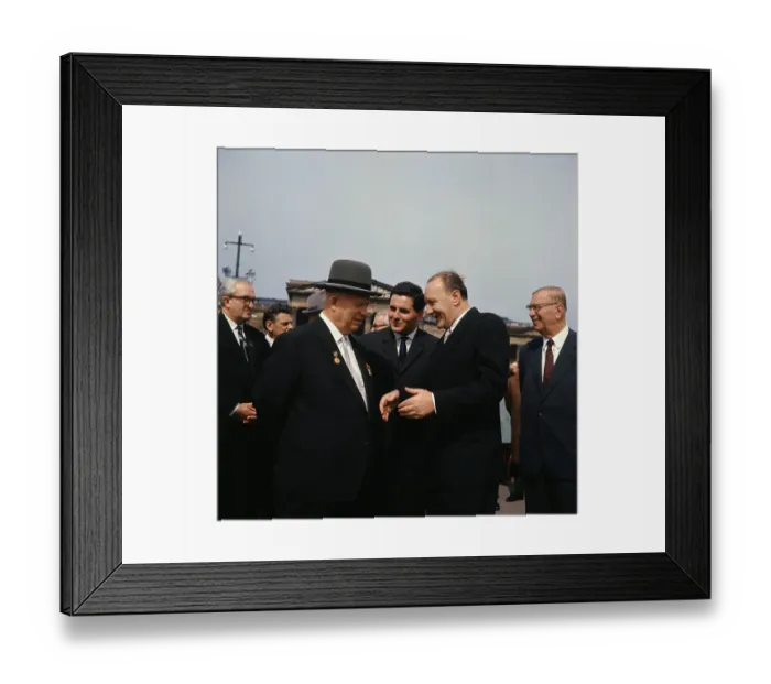 Framed Print : Nikita Khrushchev Speaking with Colleagues Framed Print : Nikita Khrushchev Speaking with Colleagues