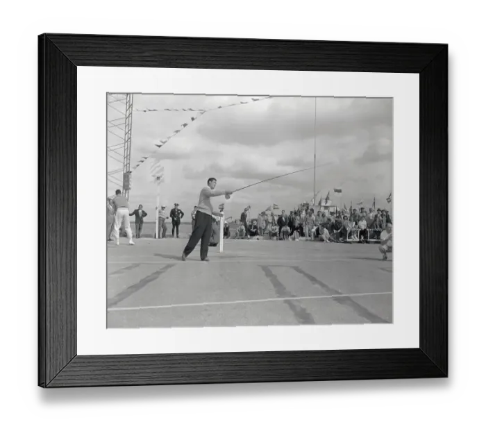 Framed Print : Baseball Player Ted Williams Fly Casting with Fishing Rod Framed Print : Baseball Player Ted Williams Fly Casting with Fishing Rod