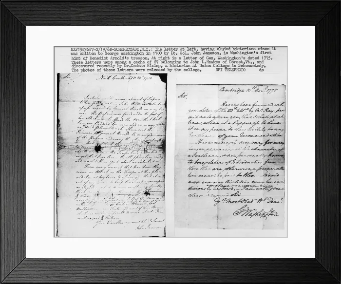 Framed Print : Letters from George Washington Era Framed Print : Letters from George Washington Era