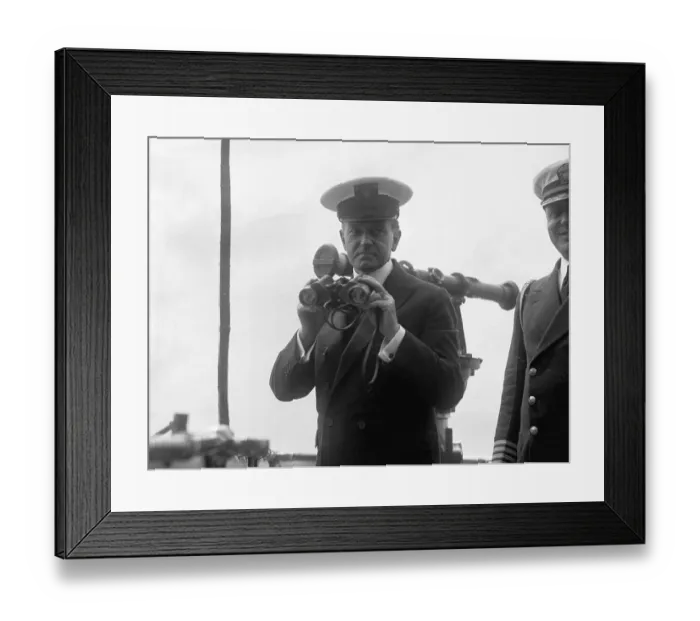 Framed Print : President Coolidge in Yacht Uniform Framed Print : President Coolidge in Yacht Uniform