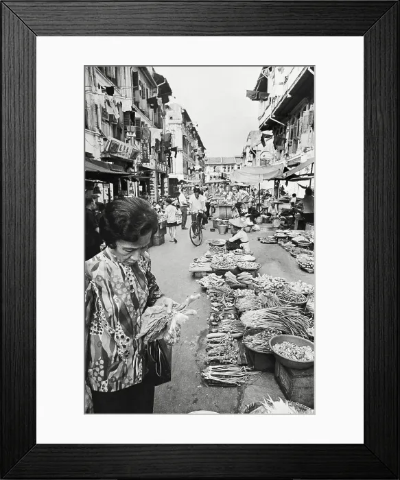 Framed Print : Food Stalls in Street Market Framed Print : Food Stalls in Street Market