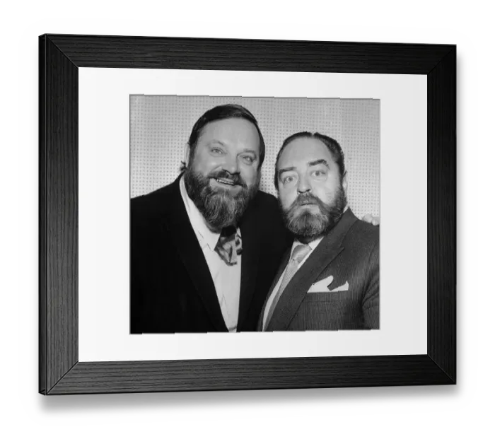 Framed Print : Sebastian Cabot and Al Hirt Posing for Photo Framed Print : Sebastian Cabot and Al Hirt Posing for Photo