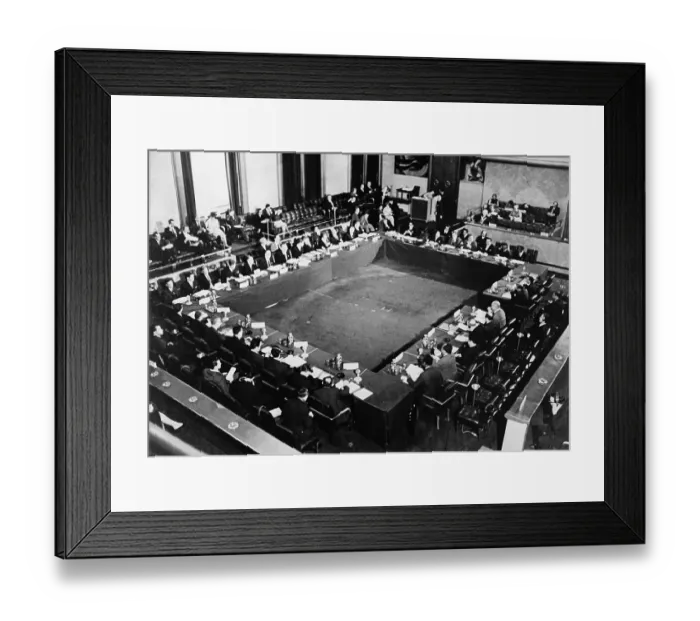 Framed Print : Delegates Sitting at Tables Framed Print : Delegates Sitting at Tables