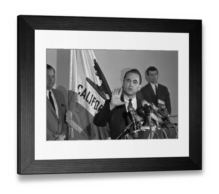 Framed Print : George Wallace Holding Press Conference Framed Print : George Wallace Holding Press Conference