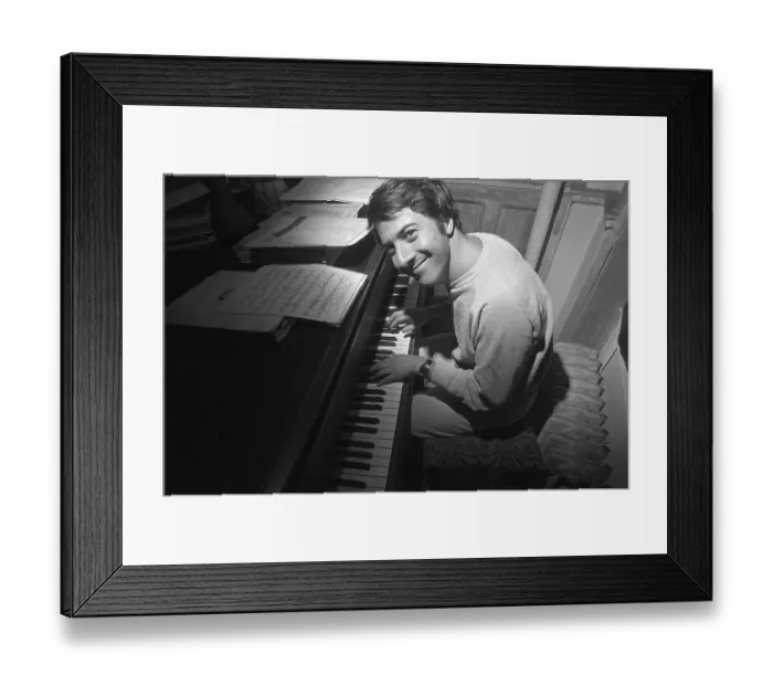 Framed Print : Dustin Hoffman Playing Piano Framed Print : Dustin Hoffman Playing Piano