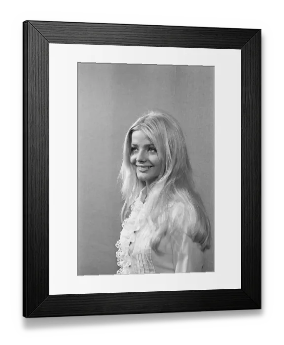Framed Print : Portrait of Ewa Aulin Smiling