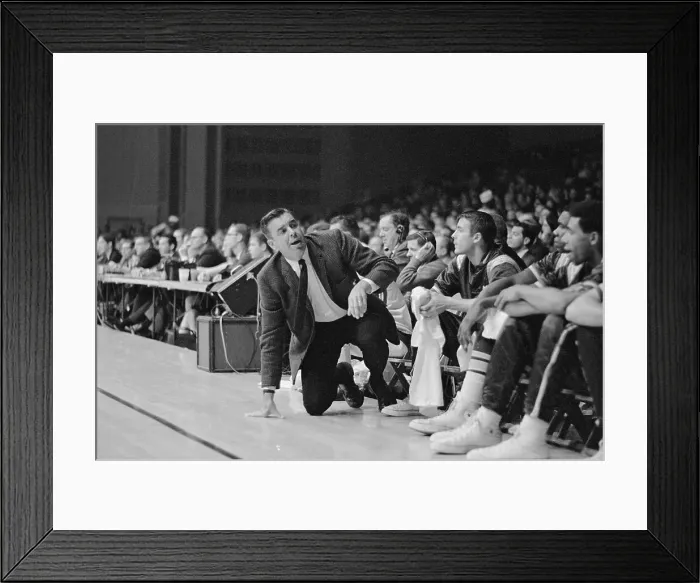 Framed Print : Coach Bill Van Breda Kolff on Sidelines Framed Print : Coach Bill Van Breda Kolff on Sidelines