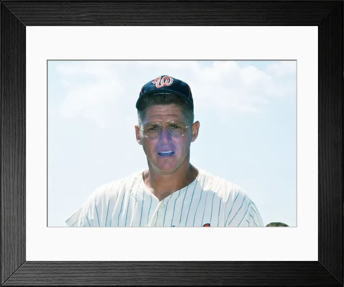 Framed Print : Frank Howard Posing in Baseball Uniform Without Cap