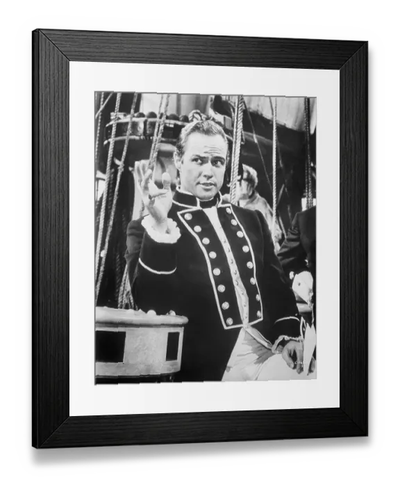 Framed Print : Portrait of Marlon Brando Framed Print : Portrait of Marlon Brando