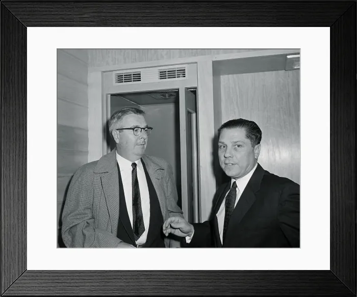 Framed Print : James Hoffa with Einer Mohn Framed Print : James Hoffa with Einer Mohn