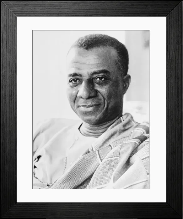 Framed Print : Portrait of M. Sylvanus Olympio Framed Print : Portrait of M. Sylvanus Olympio