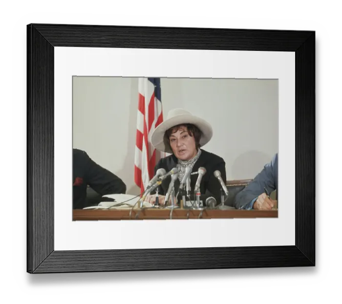 Framed Print : Bella S. Abzug Speaking Framed Print : Bella S. Abzug Speaking