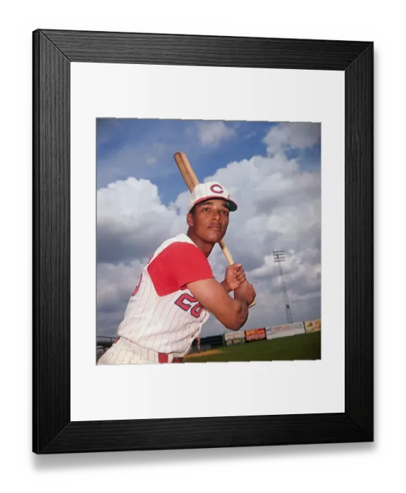 Framed Print : Vada Pinson Holding a Baseball Bat Framed Print : Vada Pinson Holding a Baseball Bat
