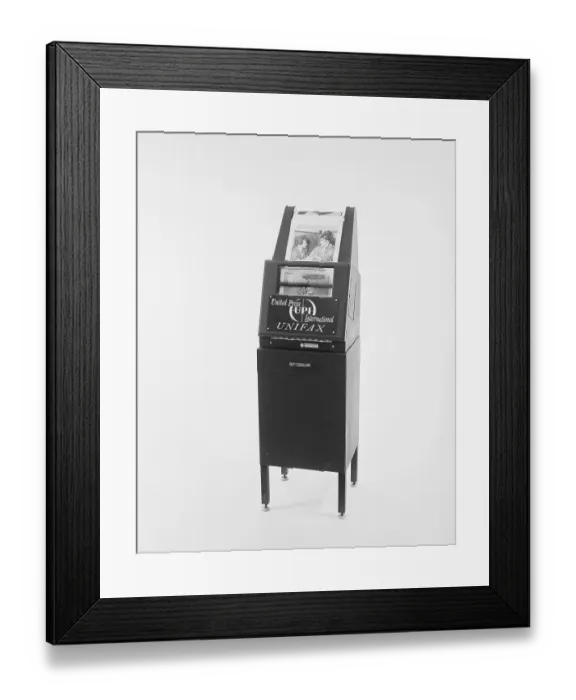 Framed Print : United Press International Unifax Machine