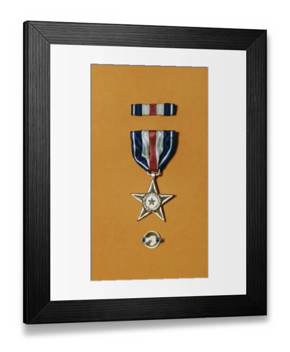 Framed Print : Army Silver Star Framed Print : Army Silver Star