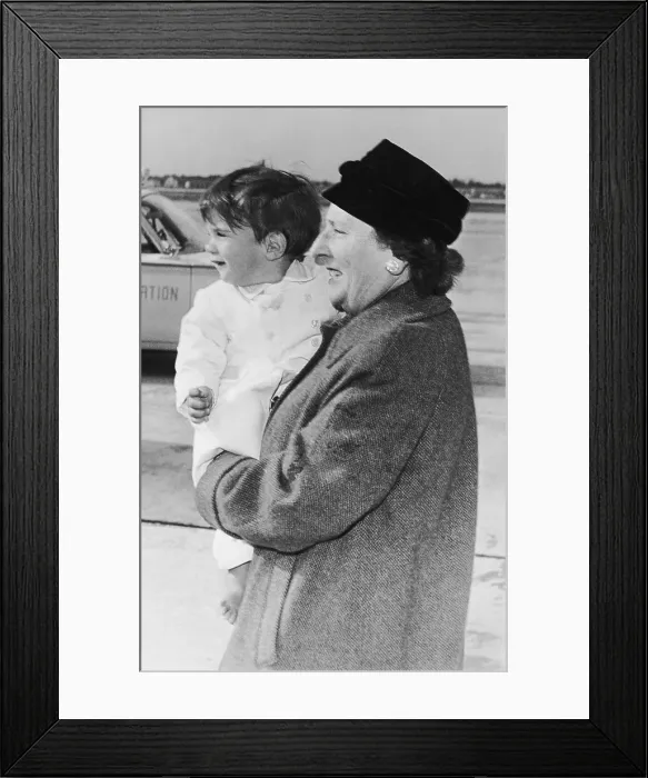 Framed Print : Nanny Carrying John Fitzgerald Kennedy Jr. in Her Arms Framed Print : Nanny Carrying John Fitzgerald Kennedy Jr. in Her Arms