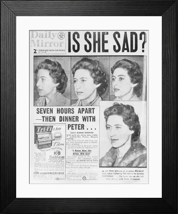 Framed Print : Front Page of London Daily Mirror Framed Print : Front Page of London Daily Mirror