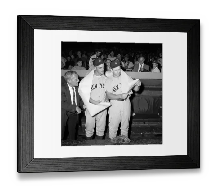 Framed Print : Mickey Mantle and Roger Maris Standing Together Framed Print : Mickey Mantle and Roger Maris Standing Together