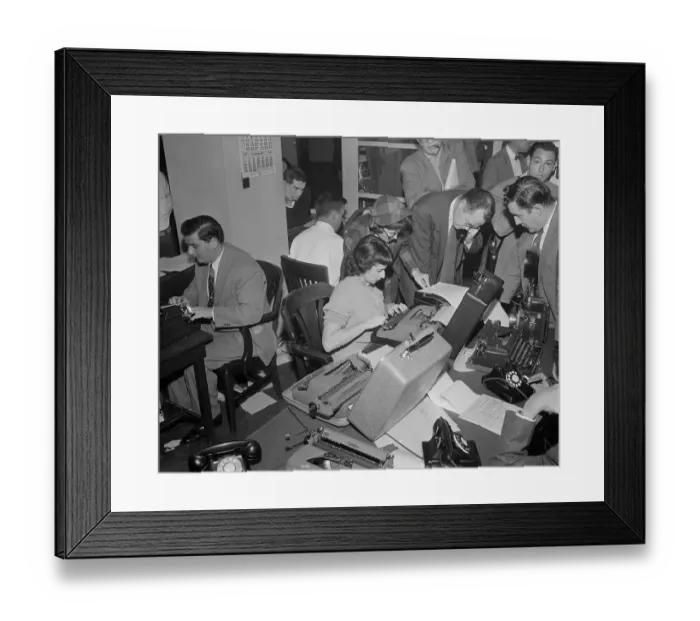 Framed Print : Press Room Framed Print : Press Room