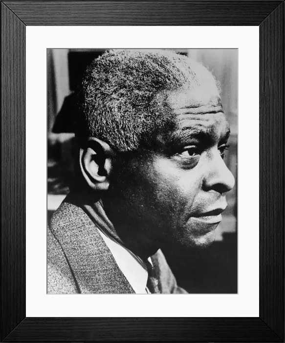 Framed Print : Portrait of Benjamin E. Mays Framed Print : Portrait of Benjamin E. Mays