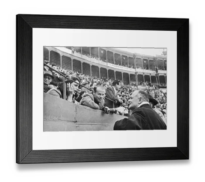 Framed Print : Ava Gardner at Bullfight