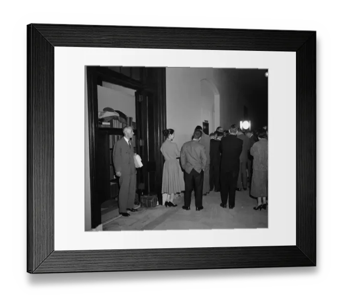 Framed Print : Admiral Rickover after Committee Session Framed Print : Admiral Rickover after Committee Session