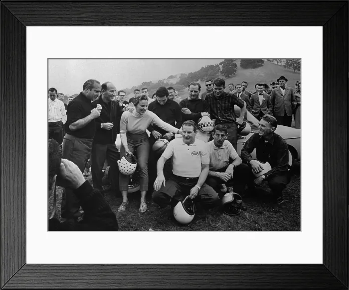 Framed Print : Portrait of Race Car Drivers Framed Print : Portrait of Race Car Drivers