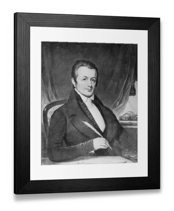 Framed Print : Portrait of Adoniram Judson Framed Print : Portrait of Adoniram Judson