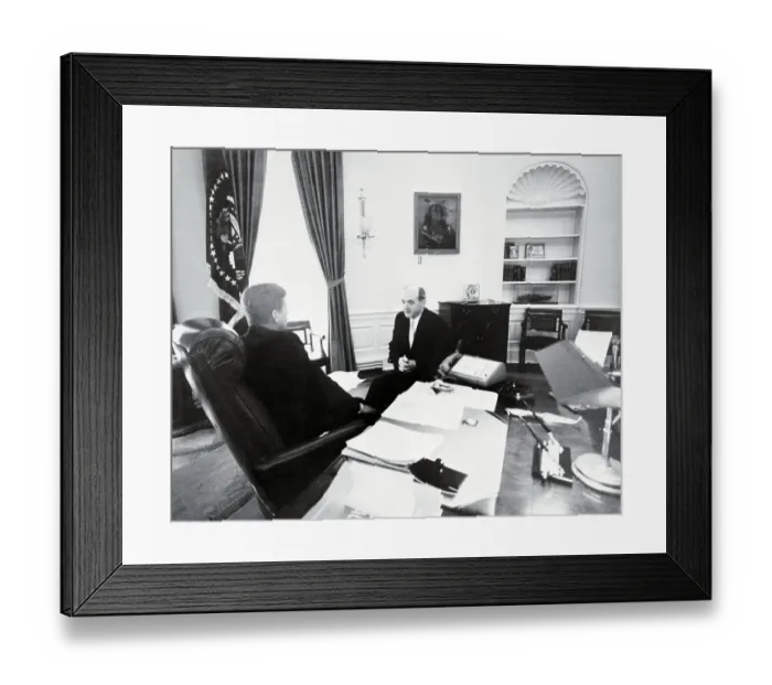 Framed Print : President Kennedy with Dean Rusk Framed Print : President Kennedy with Dean Rusk