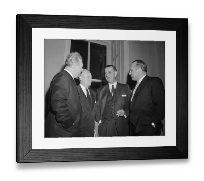 Framed Print : Everett Dirksen Talking With Colleagues