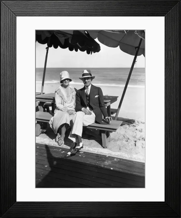 Framed Print : Important Socialites Relaxing at Bath and Tennis Club Framed Print : Important Socialites Relaxing at Bath and Tennis Club