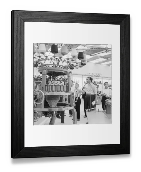 Framed Print : Textile Machine at Damascus Trade Fair Framed Print : Textile Machine at Damascus Trade Fair