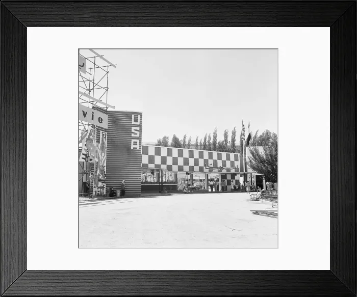 Framed Print : USA Pavilion at Damascus Fairgrounds Framed Print : USA Pavilion at Damascus Fairgrounds