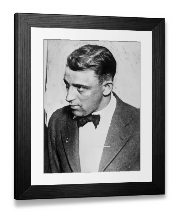 Framed Print : Portrait of Hymie Weiss Framed Print : Portrait of Hymie Weiss