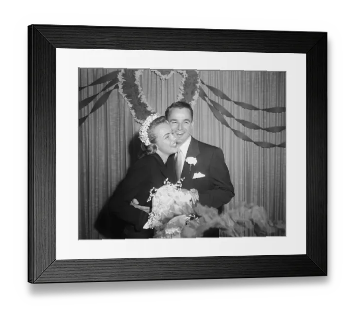 Framed Print : Glenn Davis and wife Terry Moore Framed Print : Glenn Davis and wife Terry Moore