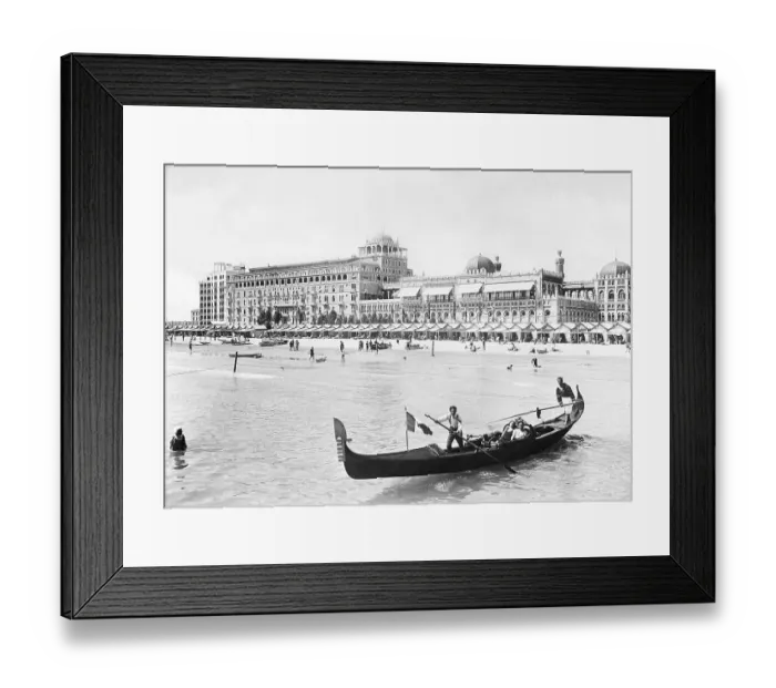 Framed Print : Beach Scene Outside resort Hotel Framed Print : Beach Scene Outside resort Hotel