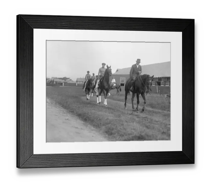 Framed Print : Man O War with Others Going to Work Out Framed Print : Man O War with Others Going to Work Out