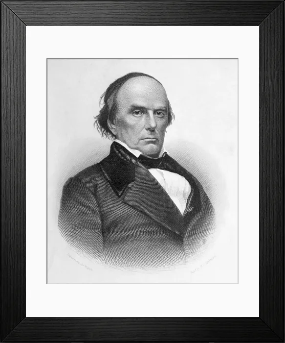 Framed Print : Illustrative Portrait of Daniel Webster Framed Print : Illustrative Portrait of Daniel Webster