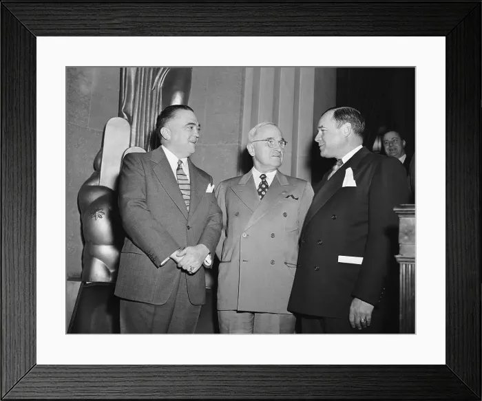 Framed Print : President Turman opening crime conference with J. Edgar Hoover Framed Print : President Turman opening crime conference with J. Edgar Hoover