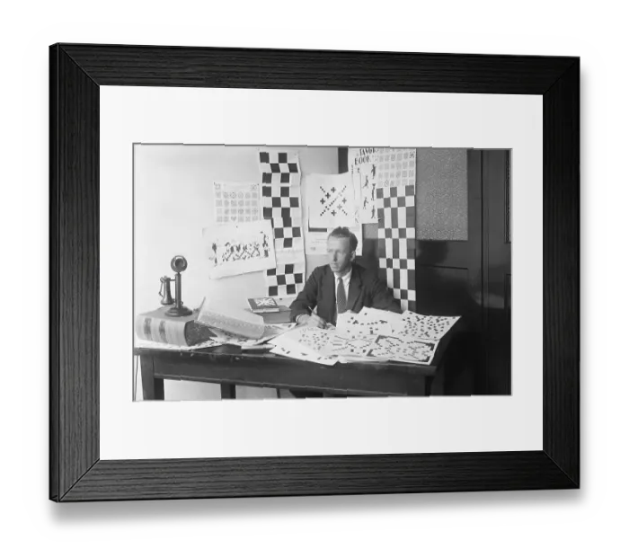 Framed Print : F. Gregory Hartswick at His Desk Framed Print : F. Gregory Hartswick at His Desk