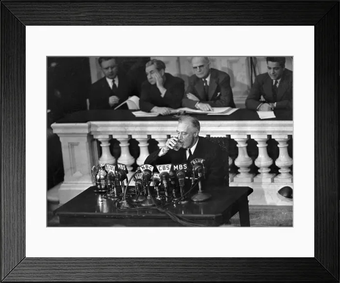 Framed Print : Fd Roosevelt In House Of Representatives Framed Print : Fd Roosevelt In House Of Representatives