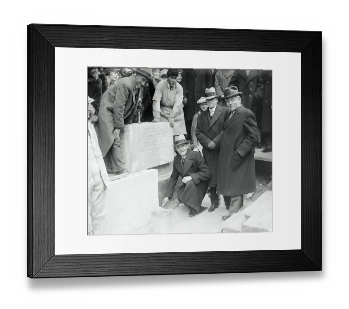 Framed Print : Wiliam M. Jardine Laying Cornerstone Framed Print : Wiliam M. Jardine Laying Cornerstone